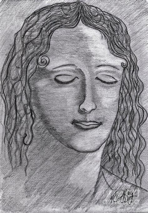 Leonardo Di Vincis Woman Drawing By Neil Stuart Coffey Fine Art America