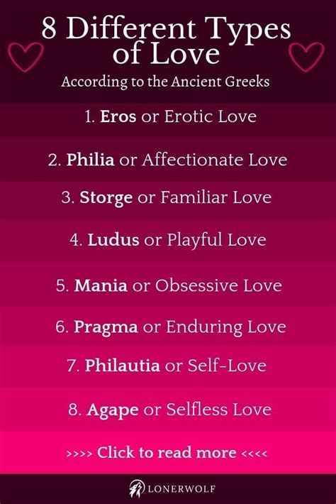 8 Different Types Of Love According To The Ancient Greeks Greek Words For Love Types Of Love