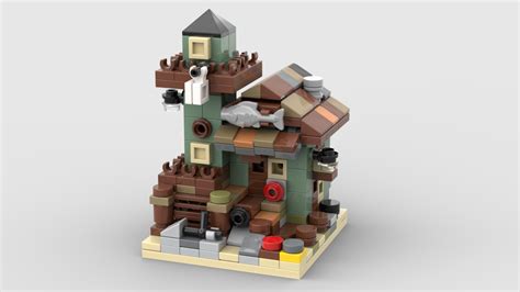 Lego Moc Mini Modular 21310 Old Fishing Store By Christromans