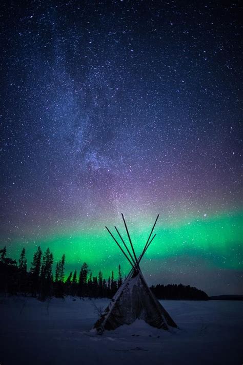 Winter Holidays In Finland Finland Northern Lights Night Skies