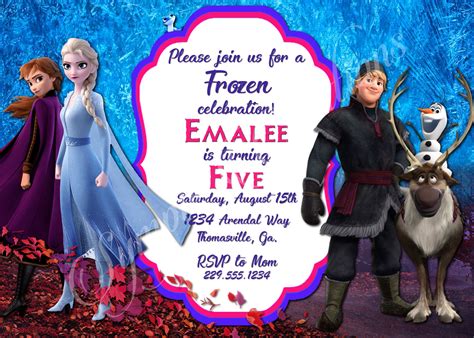 Frozen 2 Invitation Template