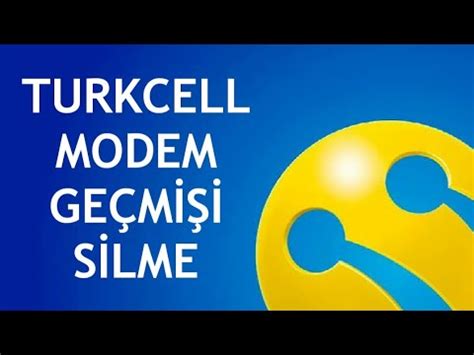 Turkcell Modem Ge Mi I Silme Youtube