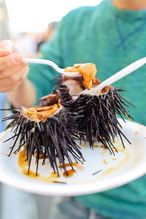 Eating Sea Urchin At The Hillcrest Farmers Market Local Adventurer