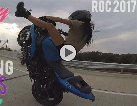 Biker Girl Performs Highway Motorcycle Stunts Like A Boss Xtrhorsepower
