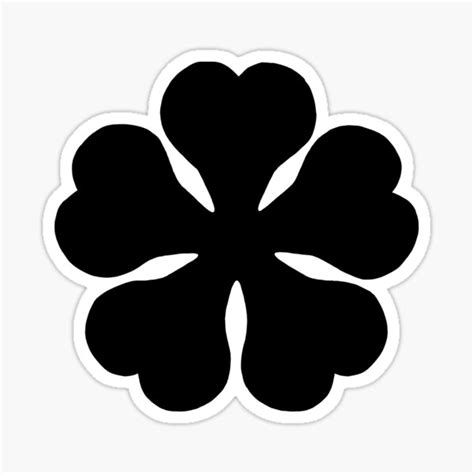Black clover, as you may already know, is one of the most popular shonen anime series at the moment. "Black Clover | Five Leaf Clover (BLACK)" Sticker by ...