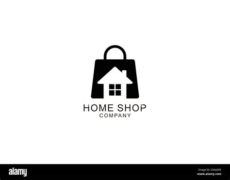 Icon Symbol Home Shop Simple Logo Design Inspiration Stock Vector