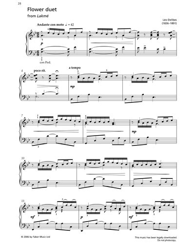 Flower Duet From Lakme Sheet Music By Léo Delibes Nkoda