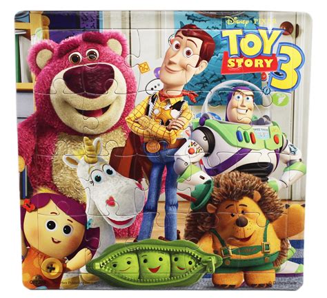 Disney Pixars Toy Story 3 Buzz Woody And Lotso Jigsaw Puzzle 20pc