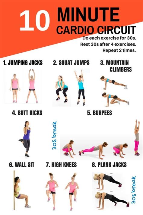 10 minute workouts for busy people who want a better body 10 minute cardio workout cardio
