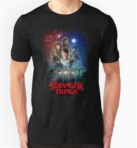 Stranger Things Black By Pinarellotee Classic T Shirts Stranger