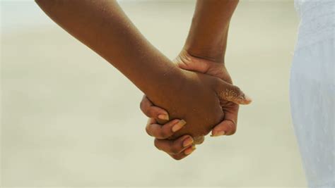 Close Up Of African American Siblings Holding Hands Stock Footage Video