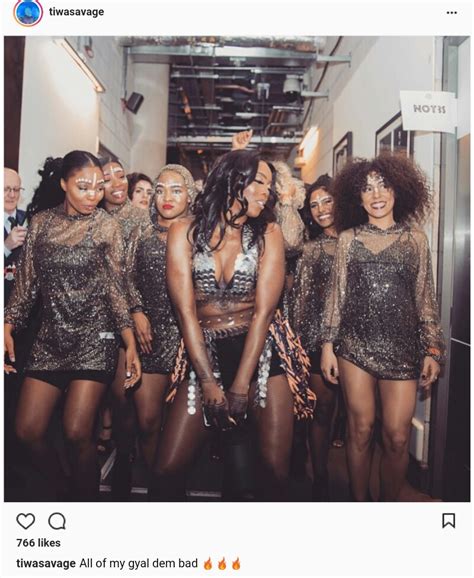 Tiwa Savage And Her Female Dancers Looking Sexy In Matching Outfit Photos Ads4naira Blog
