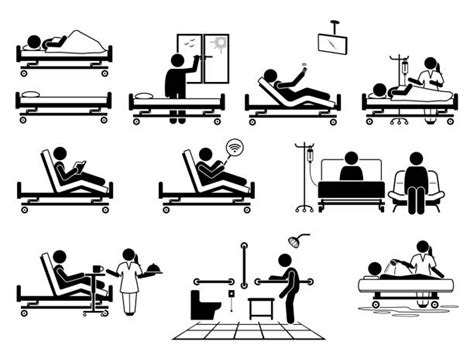 1900 Patient Hospital Doctor Bed Stock Illustrations Royalty Free