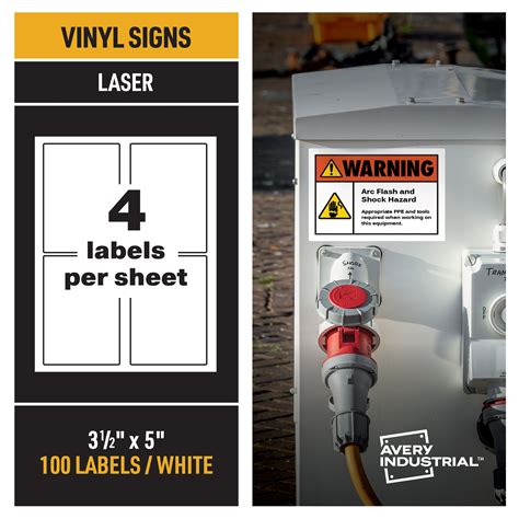 Laser Printable Blank Vinyl Labels Stationery 6sheet Laser Printable