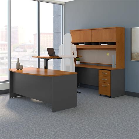 Bush Business Furniture Series C 72w U Shaped Desk With Height