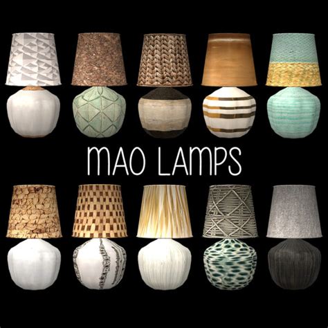 Mao Table Lamp At Leo Sims Sims 4 Updates