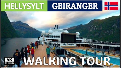 Hellysylt To Geiranger Geiranger Walking Tour Geiranger Waterfall Norway Youtube