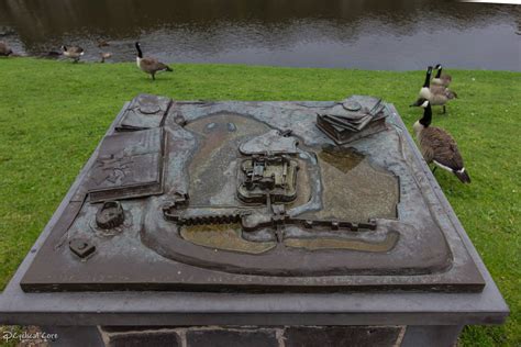 Rubin Eynon Bronze Sculpture Of Caerphilly Castle By Cyclicalcore On