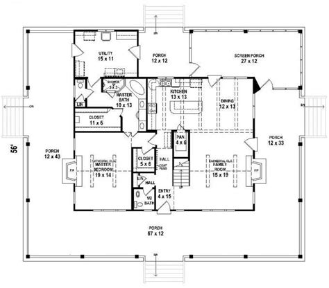2 Bedroom Floor Plans With Wrap Around Porch