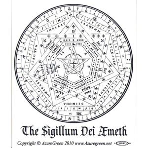 Sigillum Dei Aemeth bumper sticker | Bumper stickers, Ancient writing, Witch symbols
