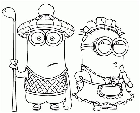 Dibujos para colorear de los Minions, pintar e imprimir