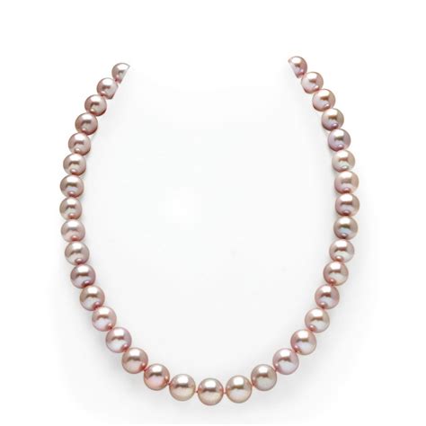 The Pearl Source 14k Gold 10 11mm Aaaa Quality Pink Freshwater Cultured Pearl Necklace For