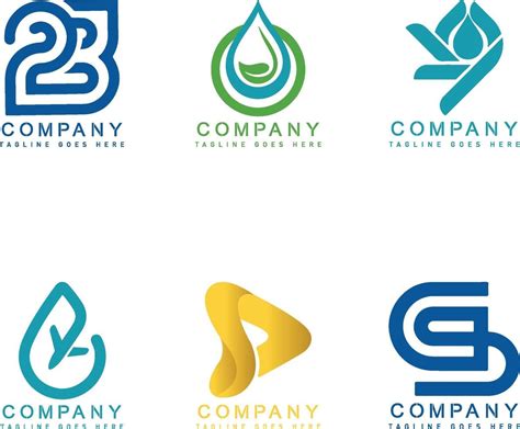 Set Of Company Logo Design Ideas Vector Art At Vecteezy