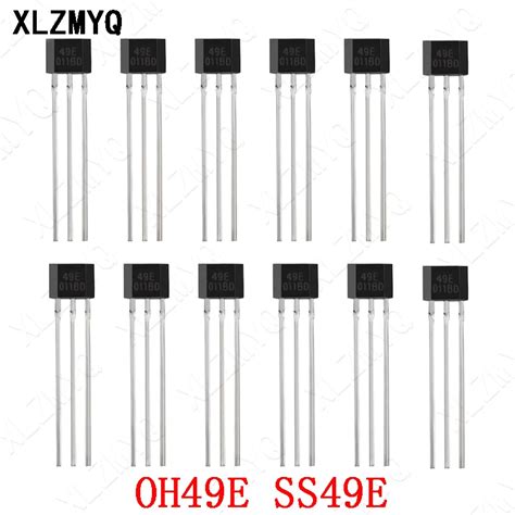 50 Pcs 49e Hall Element Oh49e Ss49e Hall Effect Sensor Linear Switch