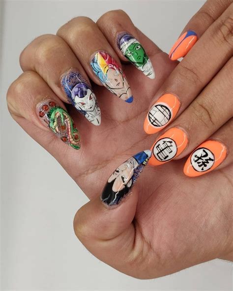 Hope you like it, comments and faves are always appreciated! Dragon Ball Z in 2020 | Dragon nails, Anime nails, Nails