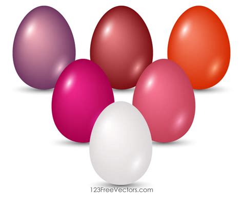 Colored Easter Eggs Vector Art By 123freevectors On Deviantart