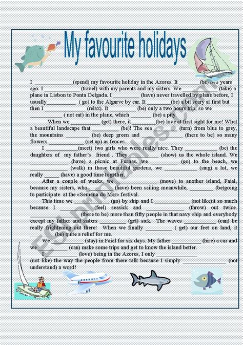 Month And Holidays Worksheet