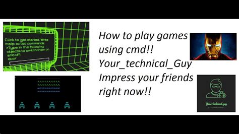 How To Create Your Own Game At Cmd Yourtechnicalguy Youtube