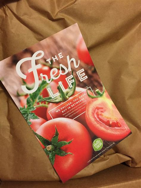 Hello Fresh Vegetarian Subscription Box Review Coupon August 2016