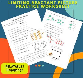 Limiting Reactant PICTURE Practice Worksheet By Periodic Professors