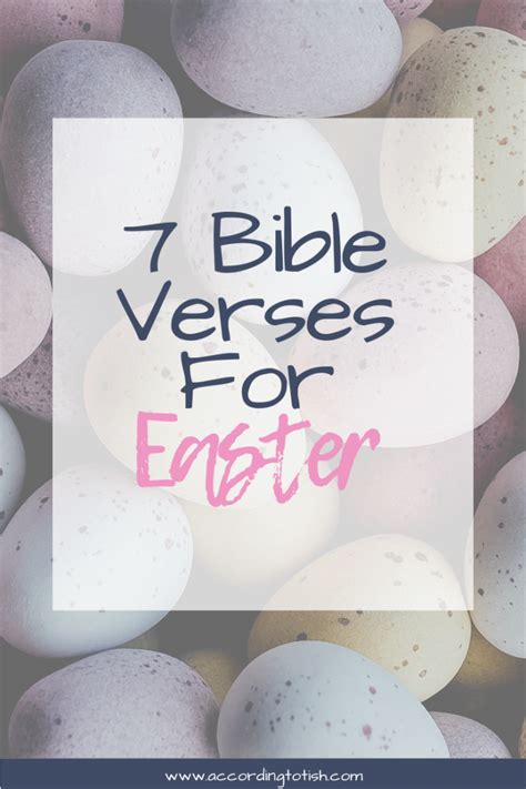 7 Bible Verses For Easter According To Tish