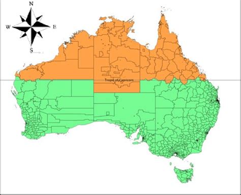 Map of eastern australia showing the capricorn basin in relation to australia © geoscience australia. Map Of Australia Tropic Of Capricorn - Australia Moment