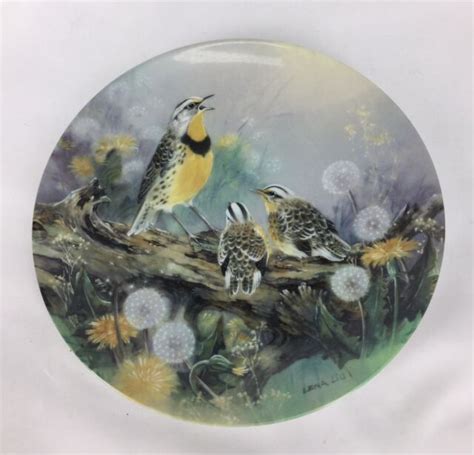 Lena Liu 1991 Mothers Melody Natures Poetry Series Bird Plate 1811taw