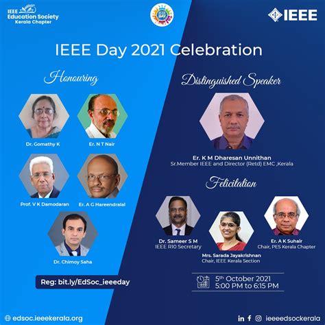Ieee Day Celebration 2021 A Distinguished Talk On The Topic ‘role Of