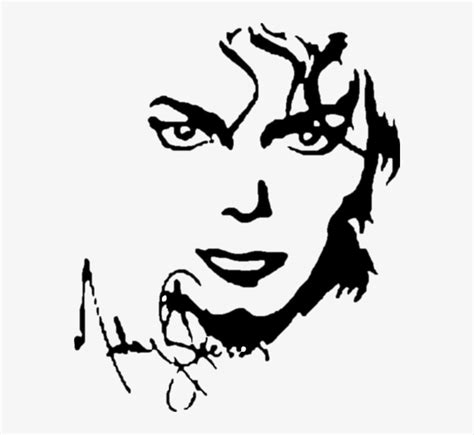 Michael Jackson Stencil Template