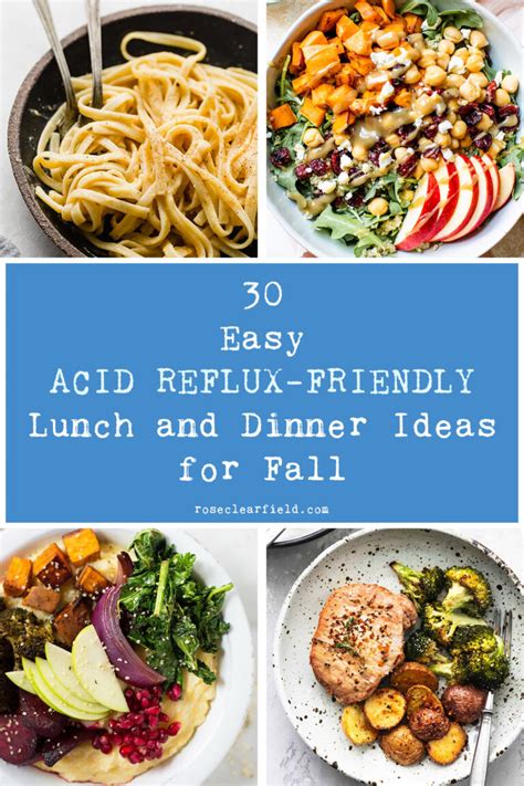 30 Easy Acid Reflux Friendly Lunch And Dinner Ideas For Fall • Rose Clearfield