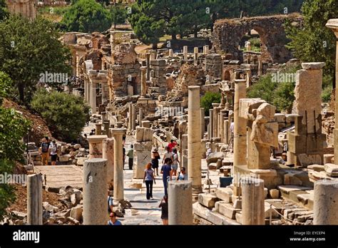 Ancient City Of Ephesus Near Selcuk Kusadasi Turkey With A History Of