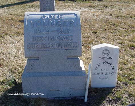 Lees Summit Missouri Cole Younger Tombstone And Grave
