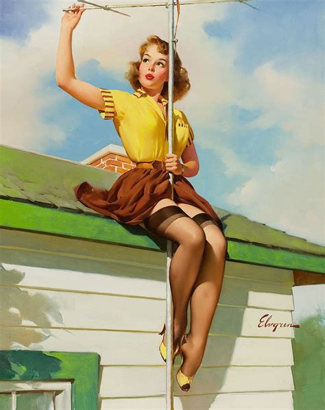 Vintage Pin Up Girls By Gil Elvgren Tv Spectacular Extra Etsy