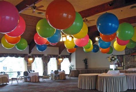 Balloons and ceilings are natural partners. Balloon Ceiling Decorations