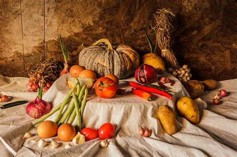 Free Download Hd Wallpaper Harvest Pumpkin Still Life Vegetables