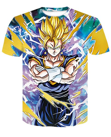 Fashion Summer T Shirt Men Harajuku Print Dragon Ball Muscle Man Tops
