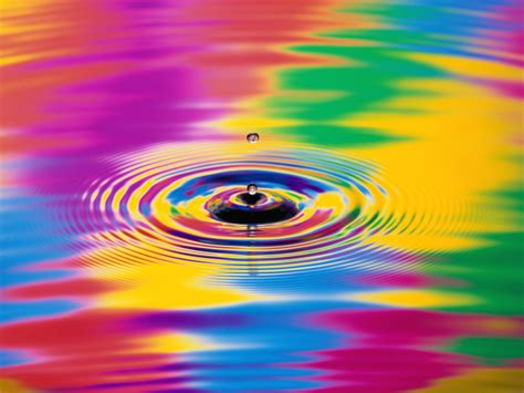 Colorful Water Drops Wallpaper Wallpaper Wide Hd