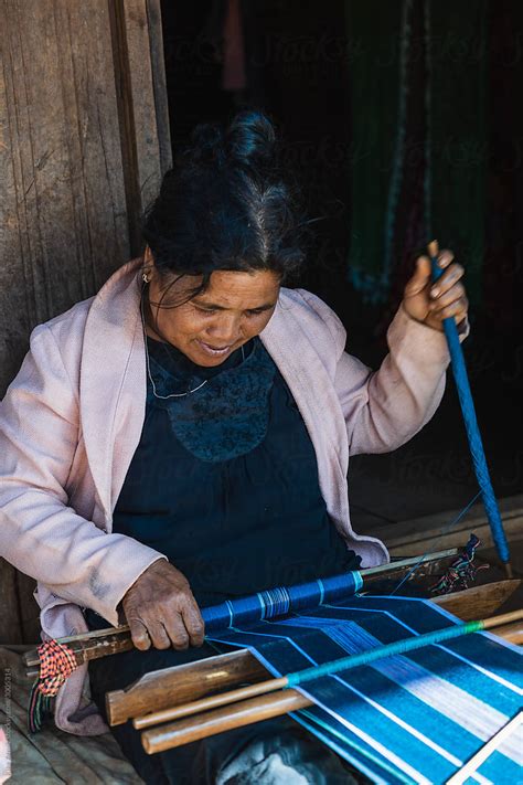 Asian Woman Weaving Del Colaborador De Stocksy Kike Arnaiz Stocksy