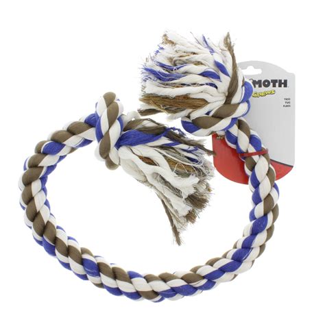 Mammoth Flossy Chews 42 Inch 2 Knot Rope Tug Assorted Colors Shop Rope And Tug Toys At H E B