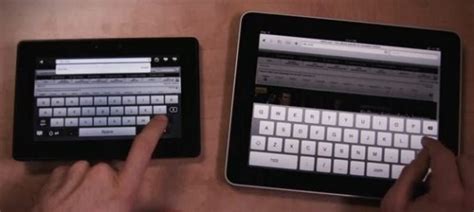 blackberry playbook vs ipad in head to head browser test [video] slashgear